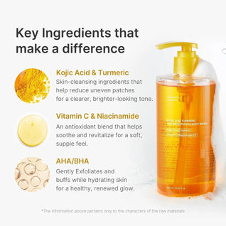 Kojic Acid Turmeric Brightening Body Wash